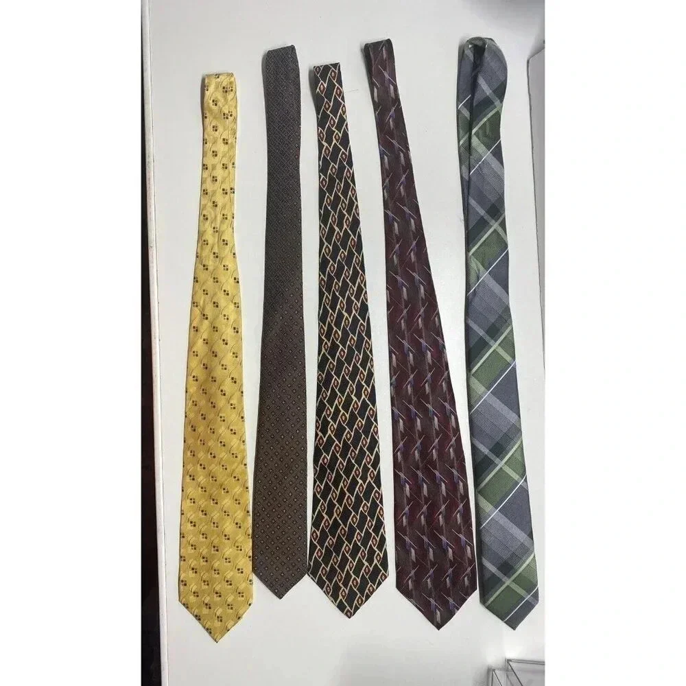 Lot of 5 Men's Neck Ties - Picture 1 of 8